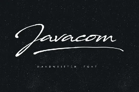 Javacom Script font