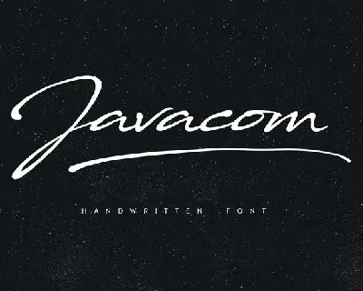 Javacom Script font