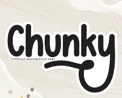 Chunky font