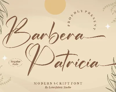 Barbera Patricia font