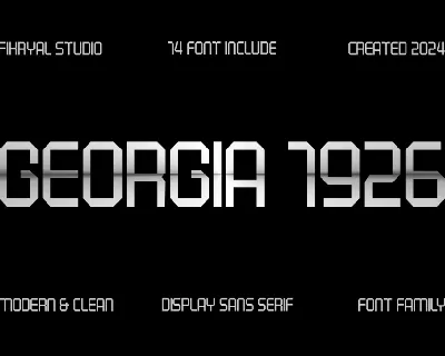 Georgia 1926 font