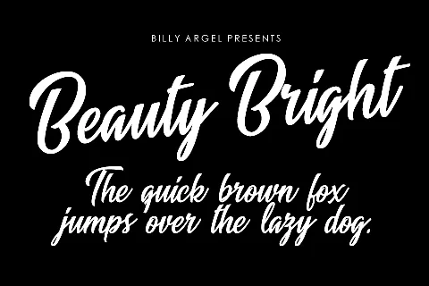 Beauty Bright Personal Use font