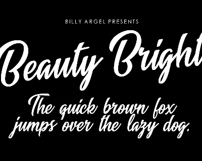 Beauty Bright Personal Use font