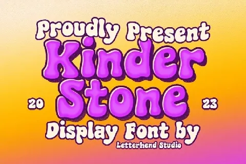 Kinder Stone font