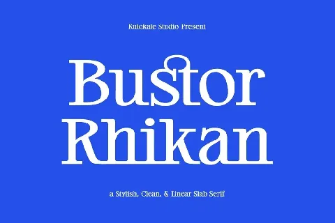 Bustor Rhikan font