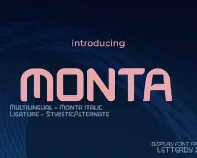 Monta Display font