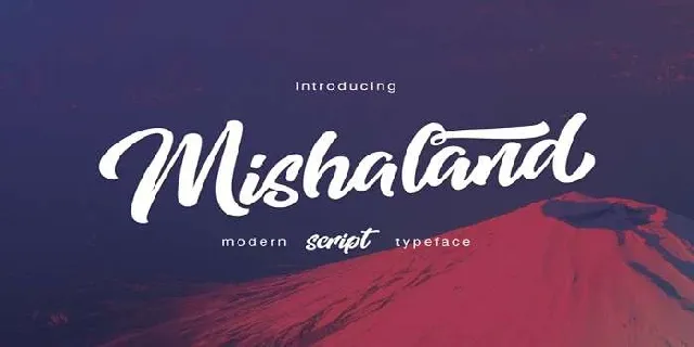 Mishaland font