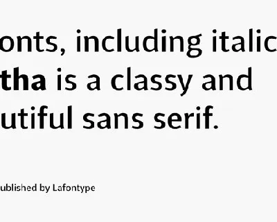 Aretha Sans Serif font