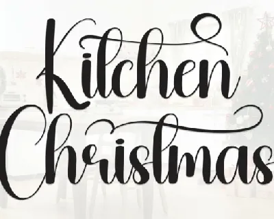 Kitchen Christmas Script font