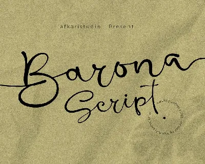 Barona Script font