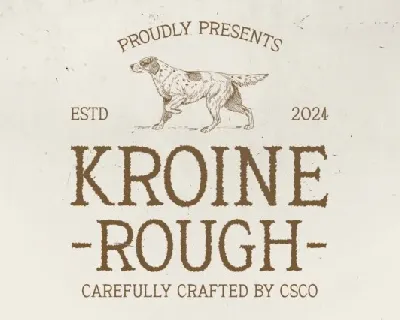 Kroine Rough font