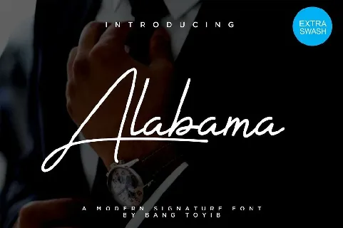 Alabama Signature font