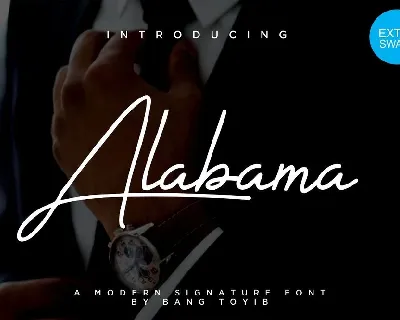 Alabama Signature font