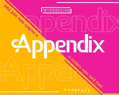 Appendix font