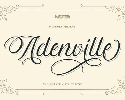 Adenville font