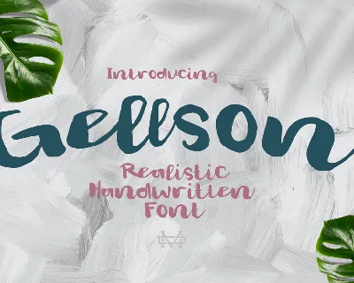 Gelsson Demo font