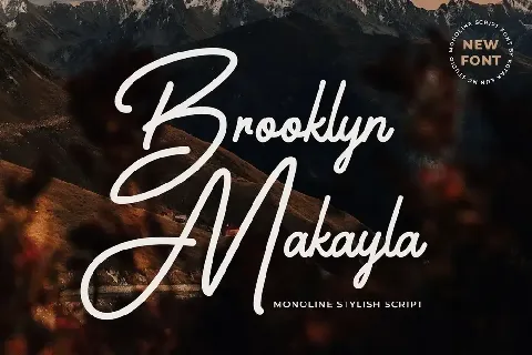 Brooklyn Makayla font