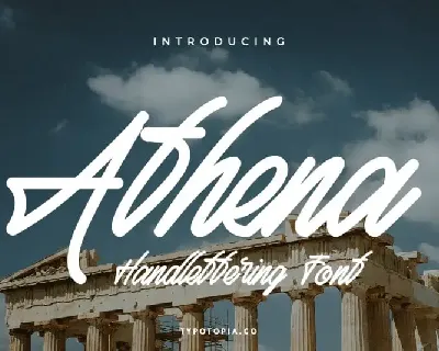 Athena Handwritten font