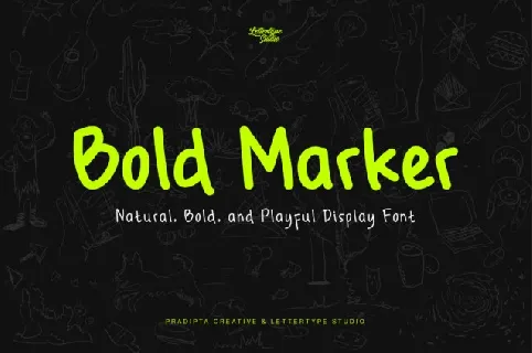 Bold Marker Display font
