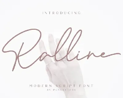 Ralline Handwritten font