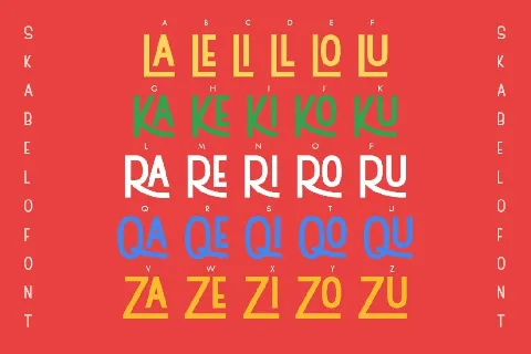 Skabelo font