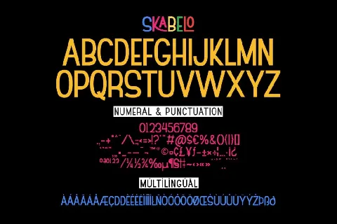 Skabelo font