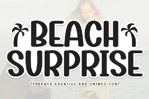 Beach Surprise Display font