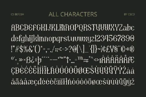 CS Berish font