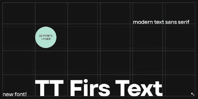 TT Firs Text Trial font