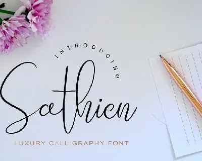 Sathien Luxurious Script font
