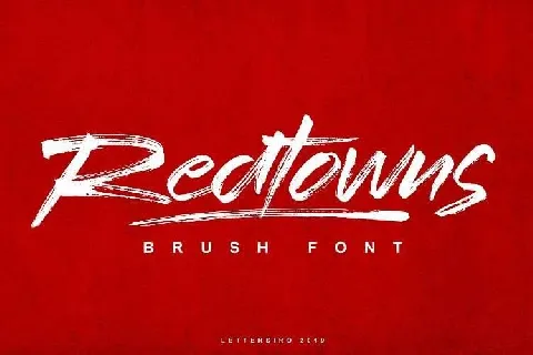 Redtowns Brush Free font