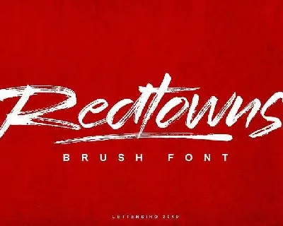 Redtowns Brush Free font