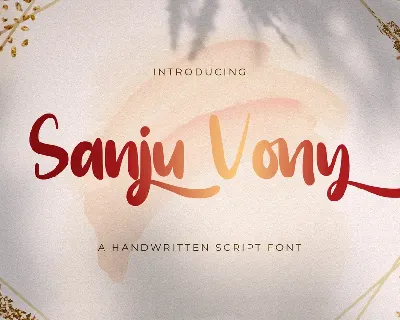 Sanju Vony font