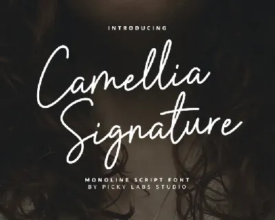 Camellia Signature font