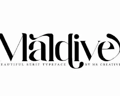 Maldive Serif font