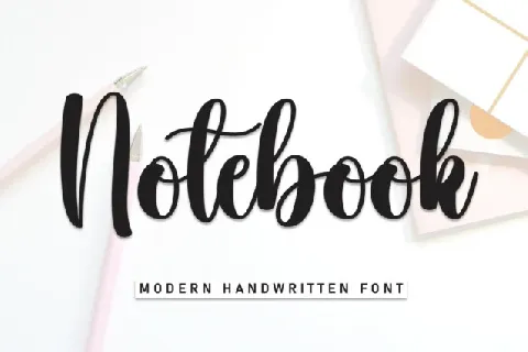 Notebook Script font