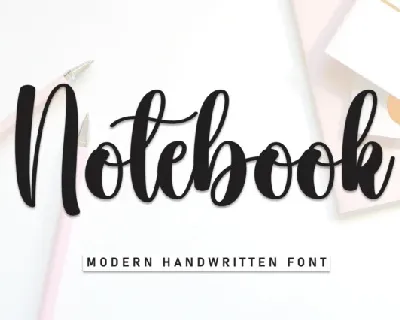 Notebook Script font