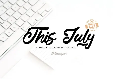 This July font