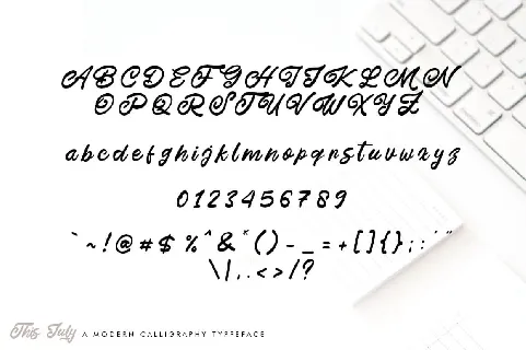 This July font