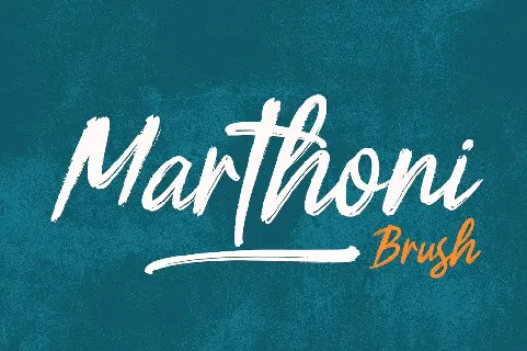 Marthoni Brush font