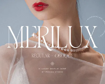 Merilux font