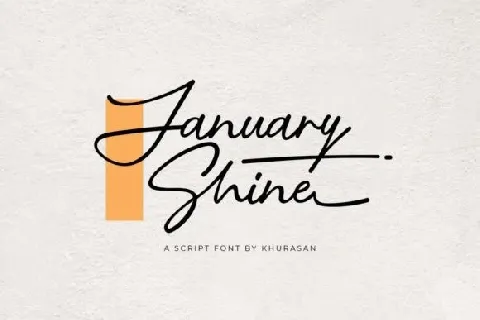 January Shine font