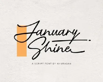 January Shine font