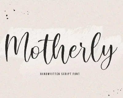 Motherly font