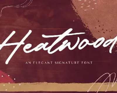 Heatwood – Elegant Signature font