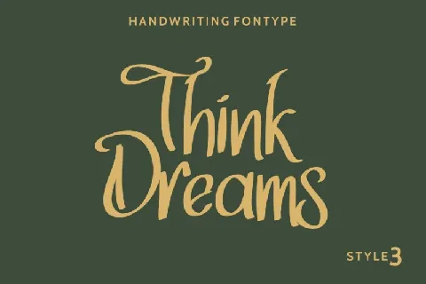 ThinkDreams Script font