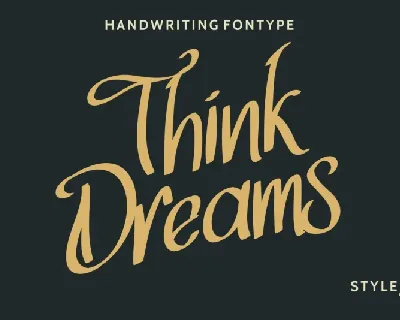 ThinkDreams Script font