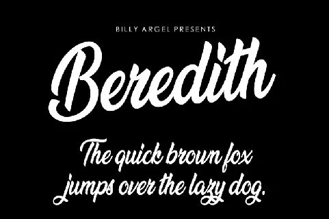 Beredith font