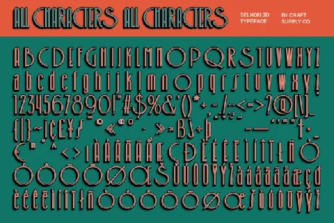 Belkon 3D font