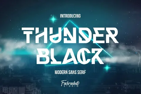 Thunder Black font